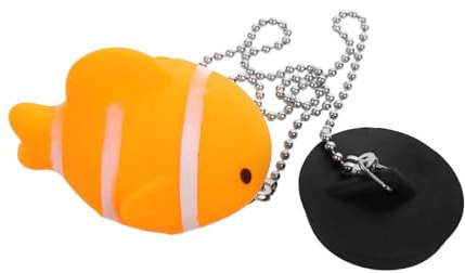 Holibanna Bagno con Catena e Decorazione Copertura Scarico per Vasche Lavelli e Drenaggi Design e Resistente per Uso Prolungato