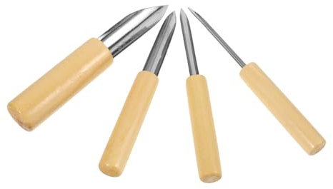 HOMSFOU 4pezzi Taglierina Circolare per Ceramica di Punzoni per Argilla Polimerica Strumenti per Scolpire Argilla Punzoni Circolari per Modellare Cerchi in Adatti per Ceramica e Altri Mate