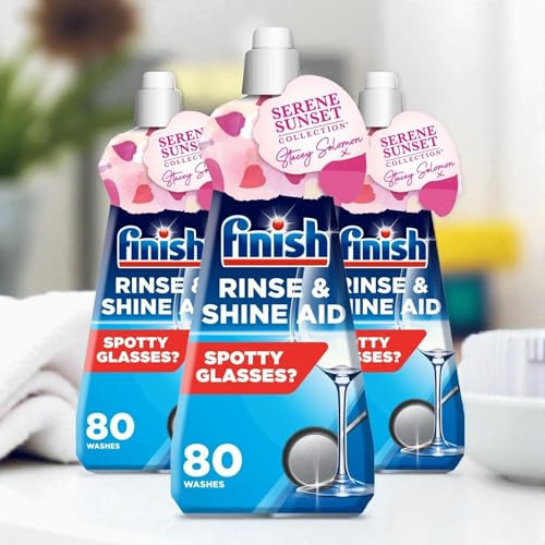 Finish Rinse Aid Active REGULAR 400ml x 3 (240 Washes) – Brilliant, Streak-Free Shine & Protection for Your Dishwasher