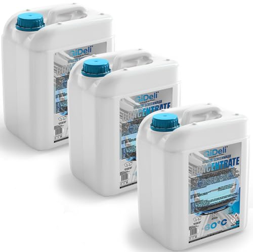 GiDeli Scheibenfrostschutz Konzentrat 3 x 10 L - Bis -60 Grad, Zapfstelle