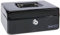 Rapesco SB0008B1 Caja de Caudales Portátil Pequeña, Ancho 20 cm, 3 llaves y Bandeja Portamonedas Extraíble, Negro