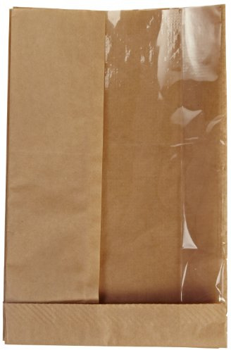 Bagcraft Papercon 300094 Natural Double View Waxed Paper Sandwich Bag, 5 3/4x2 3/4x9 1/2, 500 per case
