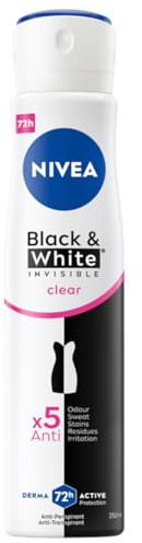 NIVEA Black&White Invisible Clear Antitranspirante en spray para mujer 250 ml