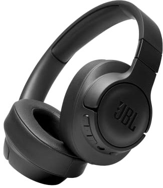 JBL Tune 700 BT Wireless Over-Ear Bluetooth Headphones with Streaming and Voice Assistant, Up to 27 Hours of Music Playback, Black