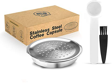 i Cafilas Wiederbefüllbare Kaffeekapsel aus Edelstahl zum Nachfüllen kompatibel mit Philips Senseo,Wiederverwendbare Refill-Kapsel kapseln für Philips Senseo Maschinen