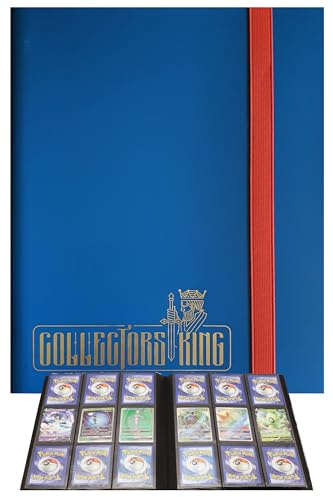 Collectors King Raccoglitore Carte Pokemon - Album Compatibile per 360 Card di One Piece OP Gx Ex Trainer Go, Yugioh, Mtg Magic - 9 Tasche x Pagina da 9.5x7cm