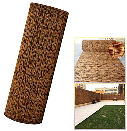 Takeashi Pantalla de privacidad para Patio, Pantalla de caña para balcón, Rollos de Valla de bambú, Vallas Decorativas, Mimbre Ocultacion, Cañizo y Brezo, para galería de jardín al Aire Libre