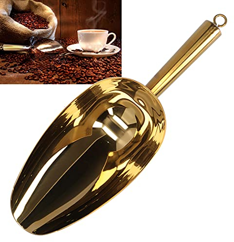 Palette dorate per ghiaccio, Paletta per ghiaccio dorata Paletta per ghiaccio in acciaio inossidabile Paletta per ghiaccio piccola in metallo Paletta per ghiaccio Paletta per ghiaccio(L)