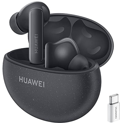 HUAWEI FreeBuds 5i, iOS, Android e Windows, Cuffie Bluetooth 5.2 Wireless, Audio Hi-Res, 3 modalità ANC, Fino a 28 ore di autonomia, Comandi touch, IP54, Connessione a 2 dispositivi, Nero + AP52