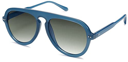 SOJOS Retro Aviator Sunglasses Womens Mens Vintage Plastic Frame Shades Lentes De Sol Para Mujer SJ2255 Blue