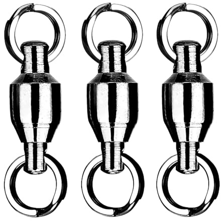 9Tong Rodamiento De Rodamientos Pesca Giratoria De Agua Dulce Alta Resistencia Pesca Giratorio De Acero Bola Inoxidable Rodamiento Giratorio Agua Salada Negro Níquel 25pcs 77lbs