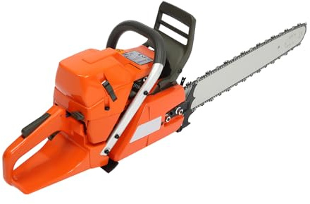 24-inch petrol chain saw, petrol saw, petroll-powered chain saww, gas-powered chains saww, with saw blade and chains (72cc)