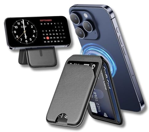 Wallet Magsafe | MagSafe Cartera Compatible con iPhone 12|13|14|15|16|17 Series | Tarjetero MagSafe Magnetico para 6 Tarjetas | Tarjetero iPhone magsafe | Cartera para iPhone