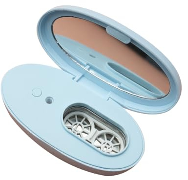 Booso Pulitore per Casella Delle Lenti A Contatto Ad Ultrasuoni Portatile, Efficiente per la Rimozione Delle Proteine e Pulizia Efficace Delle Lacrime.