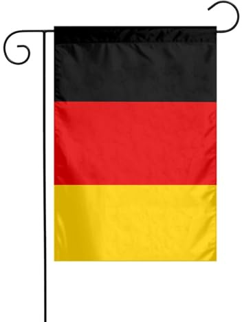 BROLEO Drapeau allemand imprimé sur mât de drapeau extérieur décoration de cour double face 30,5 x 45,7 cm
