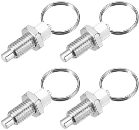 Harewtwy Lo Stantuffo di Indicizzazione A Molla A 4 Pezzi con, M10x1.5 Plungatori Manuali Retrattili per Sistemi Industriali