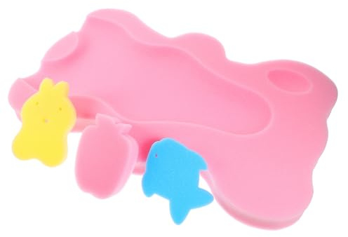 SUPVOX Alfombrilla de Baño para Bebés Cojín Antideslizante Esponja Soporte para Recién Nacidos y Pequeños Cojín para Bañera Rosa Varios estilos