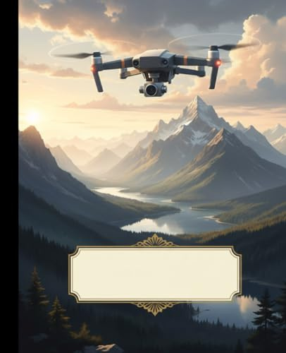 Drone Pilot Aerial Photography Composition Notebook: A Scenic Mountain Landscape Journal for Quadcopter Pilots and Videographers | Flight Log Notebook for Boys, Teens, and Men