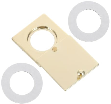 OSALADI Peephole Cover for Front Door and Hotel Door Lightweight Copper with Golden Finish Antitheft Replacement Peephole Hardware for Secure Home Entry