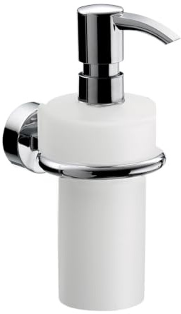 Emco 452100102 Fluessigseifenspender Rondo 2 Behaelter Kunststoff, weiß, verchromt