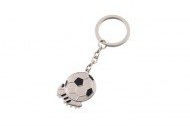 Schlüsselanhänger Fussball Mit Schuh Silber/Schwarz
