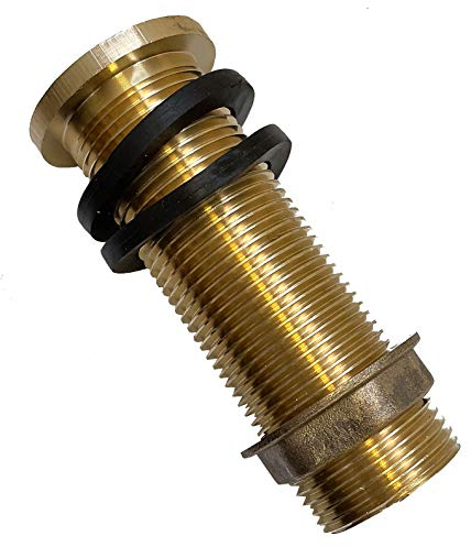 Raccord pour citerne d'eau de pluie 10 cm - Raccord 1/2 filetage intérieur 3/4 (Faß04)