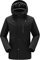 Winddichte Winterjacke für Herren, wasserdichte Softshell-Bergjacken mit mehreren Taschen und Kapuze für Herren, für Outdoor-Fleece-gefütterte Sport-Jagd-Angeljacken ( Color : Black , Size : 3XL )