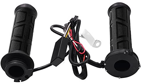Beheizte Griffe,Asudaro 1Paar 12V 22mm Motorrad Elektroheizung Heiße Griffe Motorrad Beheizter Lenker Lenkergriffe Einstellbare Temperatur Beheizter Lenker Ergonomische Motorradgriffe Lenkerwärmer
