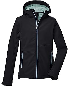 Killtec Flicka Kow 168 Grls Sftshll Jcke Softshelljacka med huva/utomhusjacka är vattenavvisande