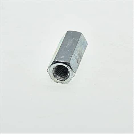 Verbindungsmutter, Sechskantmutter, Verbindungsmutter M5 M6 M8 M10 M12 M14 M16 M18 M20 Sechskantmutter-Kupplungsstange aus verzinktem Stahl. Sechskantmutter-Verbindungsverbindungsmutter-Gewindestange