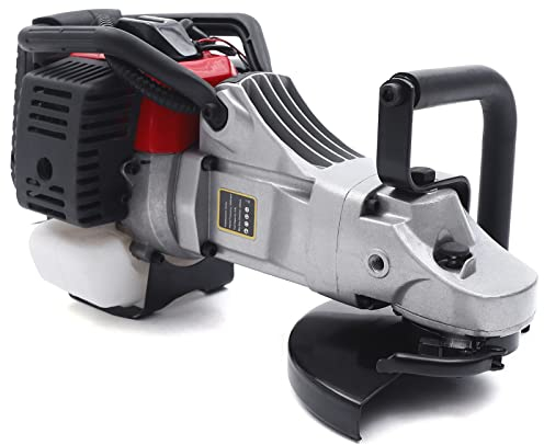 LANNADD 32.6cc 2 Takt Betonsäge, Beton Trennschleifer Benzin Trennschneider, Winkelschleifer Marmor Ziegel Trennschleifmaschine Polierer Einzylinder Luftkühlung Motor Zum Schneiden Von Mauerwerk