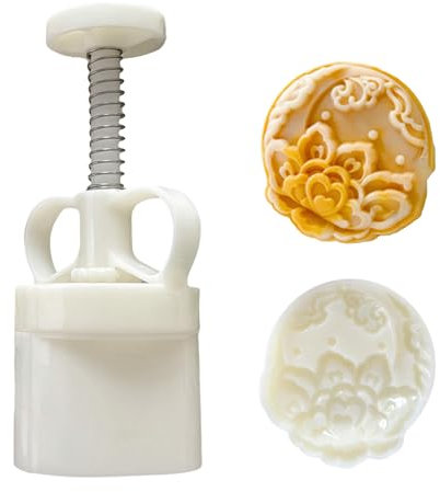 Elegante Mondkuchen-Form mit Blumenmotiv, kreatives Backen, Mondkuchenformen mit einzigartigem Muster für Kochbegeisterte