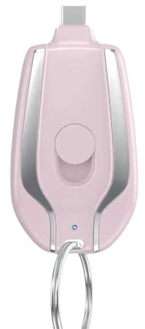 Cargador portátil de llavero, mini cápsula de emergencia de 2200 mAh, cargador de teléfono celular pequeño Andriod, batería externa compacta de carga rápida, cargador de teléfono celular con llavero