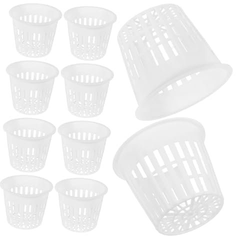 CIMAXIC Blumentöpfe Mesh 10 Pack Hydrokulturschalen Für Stabile Konstruktion Für Den Gartengebrauch
