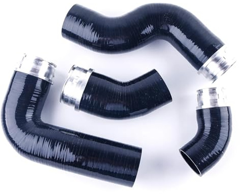 Manguito Turbo Kit de mangueras de silicona para turbocompresor, intercooler, compatible con VW, Golf GTI MK5 y Audi A3 8P 2.0TFSI. Líneas y mangueras de presión(Black)