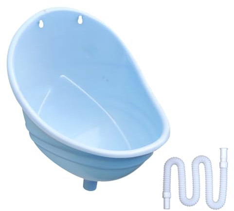Urinario sin agua con bajante montado en la pared, diseño de plástico para uso en exteriores en el garaje y el patio, respetuoso con el medio ambiente, ahorro de espacio para un desperdicio eficiente.