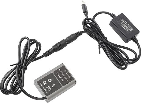 BLN 1 Dummy Battery for E M1 E M5 E M5II E P5 Pen F Camera, Continuous Power Replacement Battery with Type C Input, Easy to Use for Outdoor and Indoor Shooting