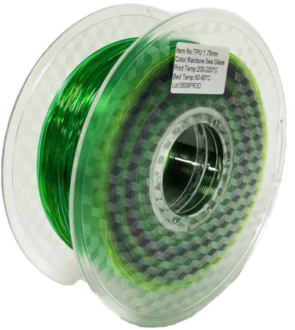 TPU Rainbow Verbrauchsmaterialien, Multi -Farb -Gradient 3D -Drucklinie, Filament 1 Kg, Aurora 1,75 -Mm -Drucker Verbrauchsmaterialien,Blau