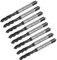 QUARKZMAN 8pcs Métrique Spirale Flûte Filetage Taps, M5 x 0,8 H2 Vis Filetage Robinet, Nitrure Revêtement 6542 Élevé Vitesse Acier Machine Tapotement Outils pour Machiniste Réparation