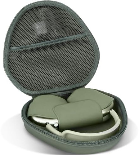 Lebakort Hard Case Compatible with Apple AirPods Max Wireless Over-Ear Headphones (Military Green Case)