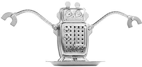 Infuseur à thé pour thé en feuilles, boules de thé en forme de robot mignon, passoire à thé en maille, filtre à thé en acier inoxydable, infuseur à thé en feuilles pour thé en