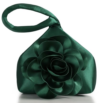 BABEYOND Pochette da donna eleganti borse da sera con rose anni '20 flapper pochette per feste in costume, matrimoni e uso quotidiano
