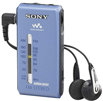 Radio Bolsillo Sony SRF-S84/LC Am/FM Estéreo Color Azul