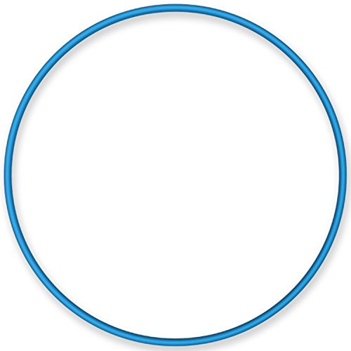 NiroSport Hula Hoop Reifen Aluminium Gymnastikreifen Fitnessreifen, 90 cm (Blau)