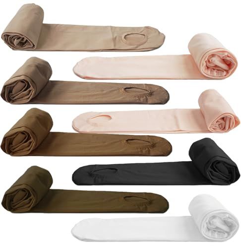 DANCEYOU Ballettstrumpfhose Tanzstrumpfhosen für Mädchen Kinder und Damen mit Loch Hautfarbe S