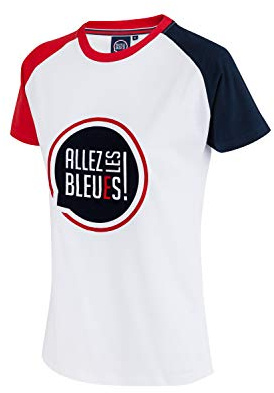 Allez Les Bleus - Maglietta da Donna, Collezione Ufficiale, Donna, Bianco, S