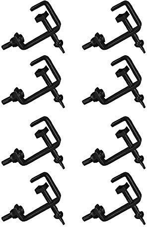 8x Thor CL003 25mm Hook Clamp G Clamp Pipe Lighting Disco Stage Theatre Black