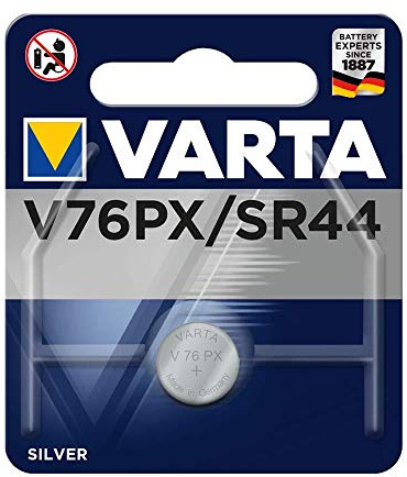 VARTA - Lotto di 10 batterie a bottone in ossido d'argentoElectronics V76PX SR44 1,55 Volt
