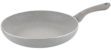 FLORINA -Stekpanna Aluminium SANDY ORGANIC I 24 cm Diameter I Induktionspanna I Universalpanna med Non-stick Beläggning I Lämplig för Induktionshäll, Gasspis och Elspis (Grå)