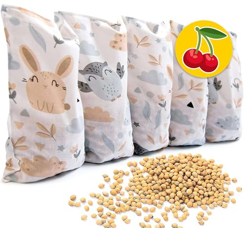 Amilian Kirschkernkissen Mikrowelle 55 x 20cm Wärmekissen Rücken Kirschkernkissen Nacken Schulter Wärmekompresse Körnerkissen Kinder Erwachsene Massagekissen Kältekissen Kirschkernkissen gross